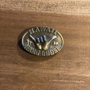 Vintage Hawaii Gold Belt Buckle